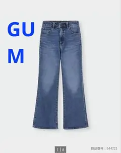 GU ジーユー フレアジーンズ ブルー M