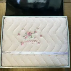 LANVIN 花柄刺繍 敷きパッド