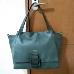 Firano　フィラノ　トートバッグ　ダークグリーン　深緑