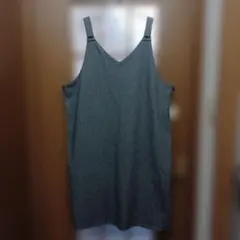 しまむら ジャンパースカート 4L 千鳥柄