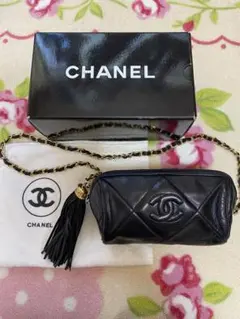 CHANEL シャネル ココマーク タッセル　チェーン　ショルダーバッグ