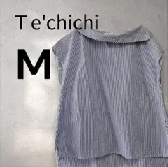 テチチ トップス M ノースリーブ ストライプ