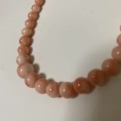 【新品未使用品】ピンク本珊瑚ネックレス