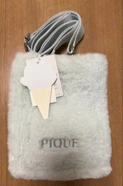 ジェラートピケ エコファーミニバッグ ジェラピケ　ミント