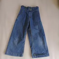 グローバルワーク　130cm ワイドパンツ　ズボン　パンツ　ジーパン　デニム