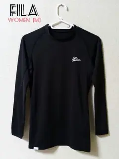 【FILA】フィラ コンプレッションシャツ速乾ワンポイントロゴ（長袖）サイズM