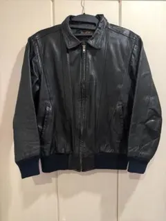 90s レザージャケット（牛革）/ Vintage leather jacket