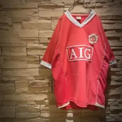 【大人気】マンチェスターU/ユニフォーム/AIG/ユニ愛好家/M