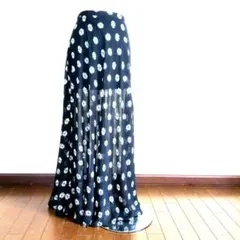 美品　セクシーサイドスリットシアーマキシスカートのサムネイル