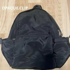 OPAQUE.CLIPオペークドットクリップ 黒ブラック ナイロンリュックバック