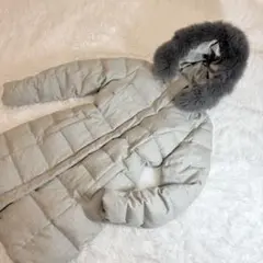 ✨美品✨デミルクスビームス ブルーフォックスファー ウール ダウンコート 36