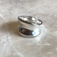 silver925 ボリュームデザインリング　シルバー925 ワイド