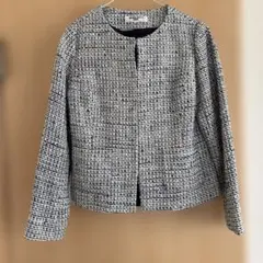 ナチュラルビューティベーシック　ツイードジャケット　L
