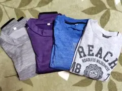 長袖 Tシャツ 裏フリース ストレッチ スポーツウェア トップバリュ 140