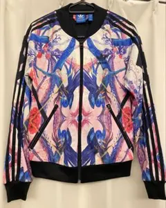 adidas アディダス 総柄 トラックジャケット 鳥柄