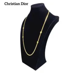 美品✨クリスチャン　ディオール　ロング　ネックレス　ゴールド　喜平　チェーン ディオール dior CD ロングチェーン ネックレス ゴールド ON143