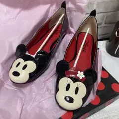 Diana ミッキー・ミニー フラットシューズ 24.5cm