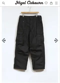 Nigel Cabourn "ARMY CARGO PANT" 36 Blackのサムネイル