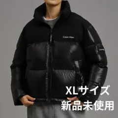 【新品未使用】Calvin Klein ブラック　クロップド ダウンジャケット
