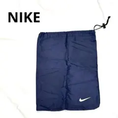 NIKE シューズ入れ 袋　巾着　ネイビー　サッカー　フットサル　訳ありのサムネイル