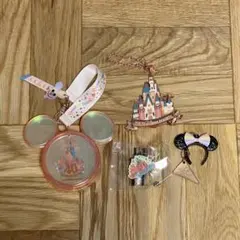 ディズニーランド　40周年　４点セット　スーベニア　カプセルトイ　チャーム