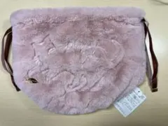 コクーニスト cocoonist フェイクファー ポーチ 巾着 ピンクのサムネイル