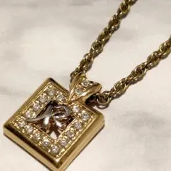 ニナリッチ　ラインストーン　ペンダント　ネックレス　アクセサリー　ジュエリー