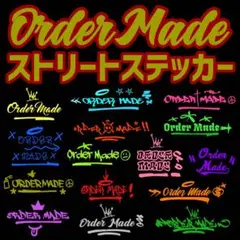 落書き風 カッティングステッカー オーダーメイド USDM チーム名作成等 