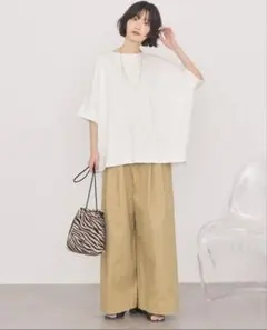 タグ付きアメリカンホリック tシャツ 「接触冷感」異素材コクーンプルオーバー