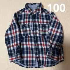 miki house ミキハウス★100cm チェックシャツ