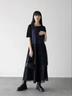 ラディエイト　RADIATE ワンピース　ロング　サイズF ネイビー