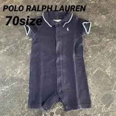 POLO ポロ ラルフローレン 70サイズ ネイビー 半袖 ロンパース