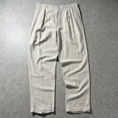DOCKERS リネンブレンド 2タック スラックス W36 ベージュのサムネイル