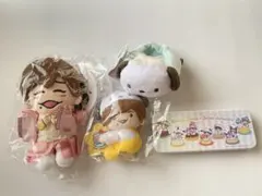 なにわ男子 長尾謙杜 ちびぬいサンリオコラボクルマ形マスコット4点セット新品