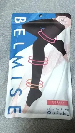 ベルミス　スリムフルレッグ　クイック　ブラック　L-LL