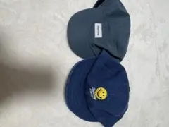 キッズ キャップ 2点セット manina Smiley Face