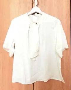 GLACIER 上品なトップス 半袖　仕事　レディース　白　M 新品