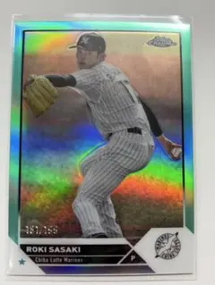 佐々木朗希 23 TOPPS CHROME Green Ref /199