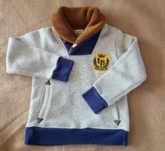 リトルベアークラブ 男児裏起毛長袖ニットトップス トレーナー 110cm