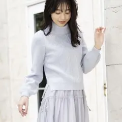 タートルネック ニット