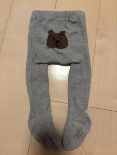 Baby GAPくまさんタイツ グレー 12-24M