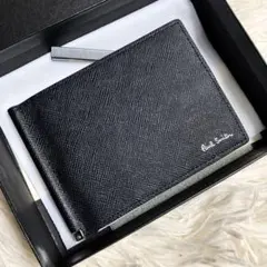 【新品同様】 ポールスミス マネークリップ マルチカラー レザー ブラックのサムネイル
