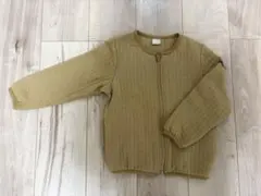 プティマイン ジッパー付きジャケット ベージュ 110cm