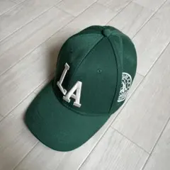メンズキャップ　グリーン　LA