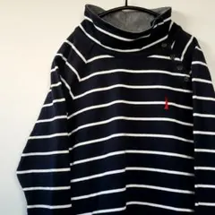 【匿名配送】 イーストボーイ コメット ボーダーカットソー モックネック M