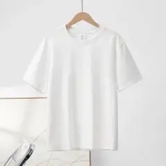 未使用　無地Tシャツ ホワイト 半袖　無地　ユニセックス　シンプル 値下げ可能