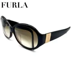 【正規品】フルラ FURLA サングラス ブラック×ゴールド イタリア製 美品