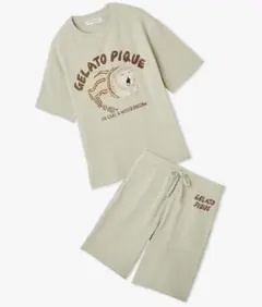 ジェラートピケgelatopiqué HOMME スリーピングキャット上下セット