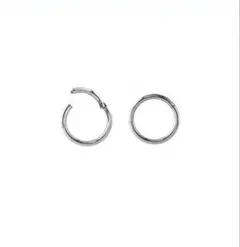 新品✨シルバーカラーフープピアス　10mm