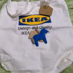 イケア トートバッグ　ホースキーリング　IKEAのサムネイル